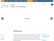 Tablet Screenshot of givejesustotheworld.org